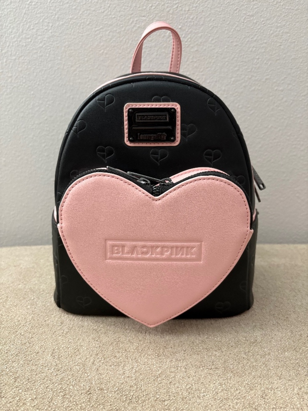 Loungefly BLACKPINK All-Over Print Heart Mini Backpack